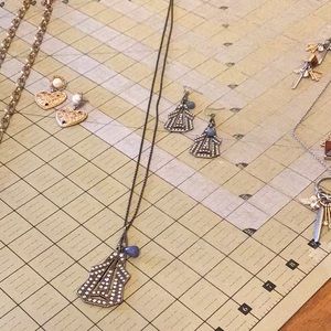 EUC CAbi Speakeasy Necklace and Earrings